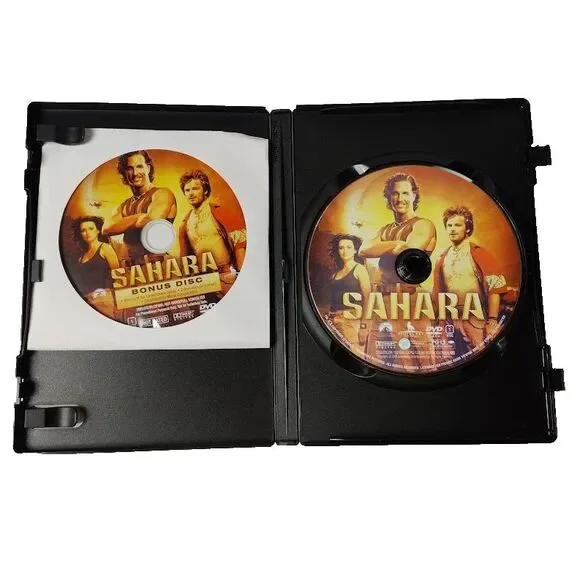 Sahara Action Adventure DVD Movie 2005 PG 13 Matthew McConnaughey Penelope Cruz - Picture 2 of 3